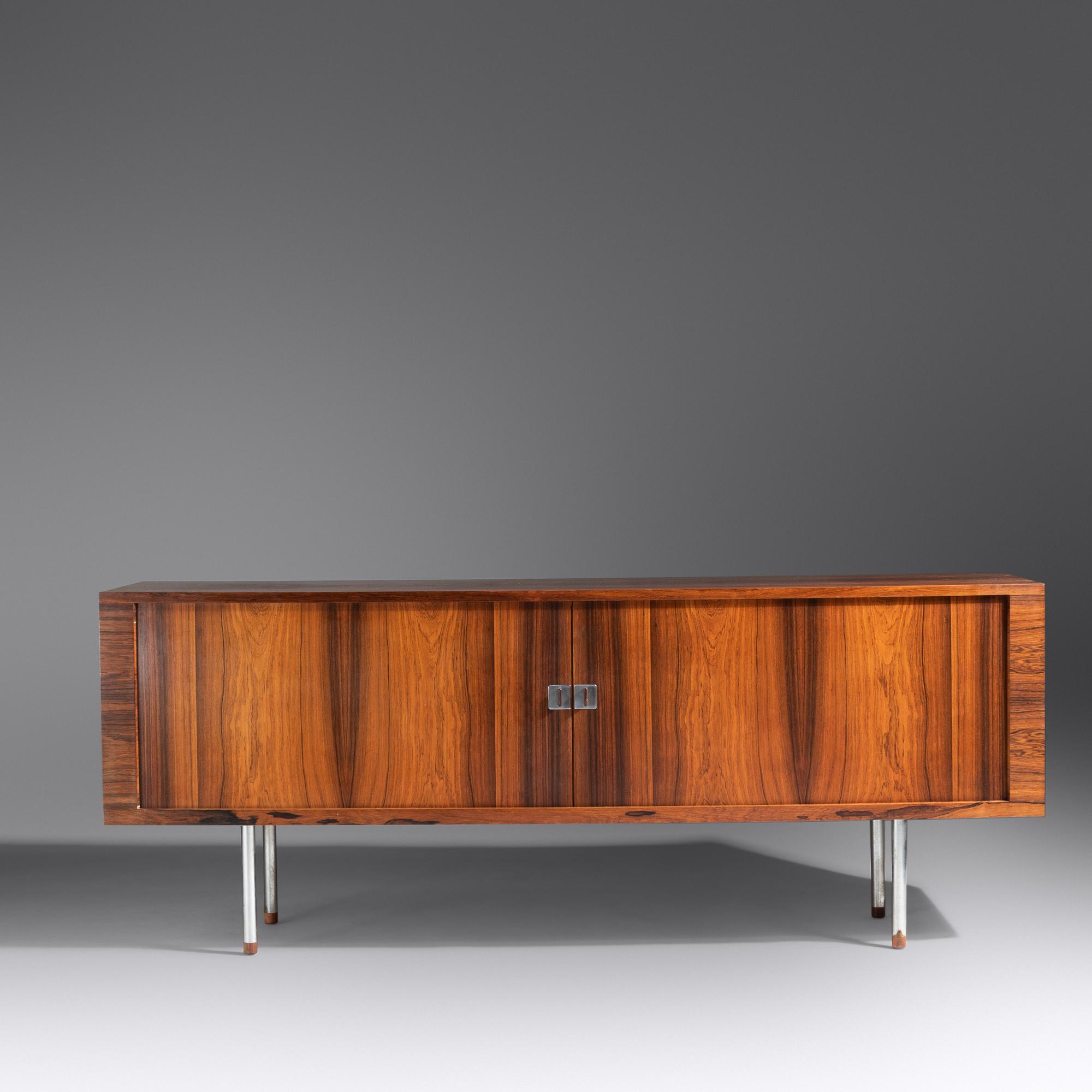 Tambour Credenza, model RY-25, c. 1960 Ry Mobler, Denmark