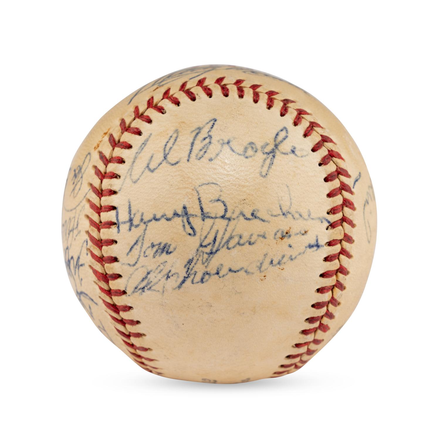 A 1950 St. Louis Cardinals Team Signed Autograph Baseball Featuring Stan Musial (Beckett Authentication Services Letter of Authenticity)