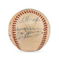 A 1950 St. Louis Cardinals Team Signed Autograph Baseball Featuring Stan Musial (Beckett Authentication Services Letter of Authenticity)