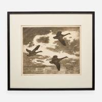 Frank Weston Benson (American, 1862–1951) Group of Four Sporting Scenes