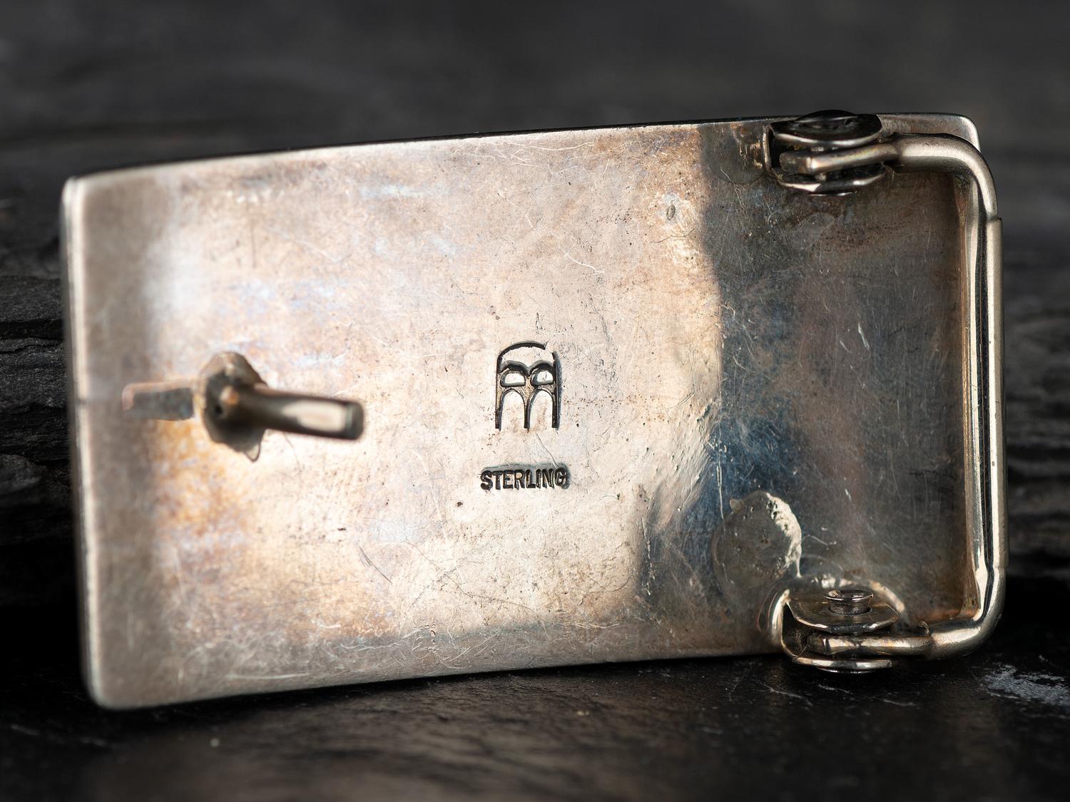 Silver Overlay Cuff Bracelet and Belt Buckle