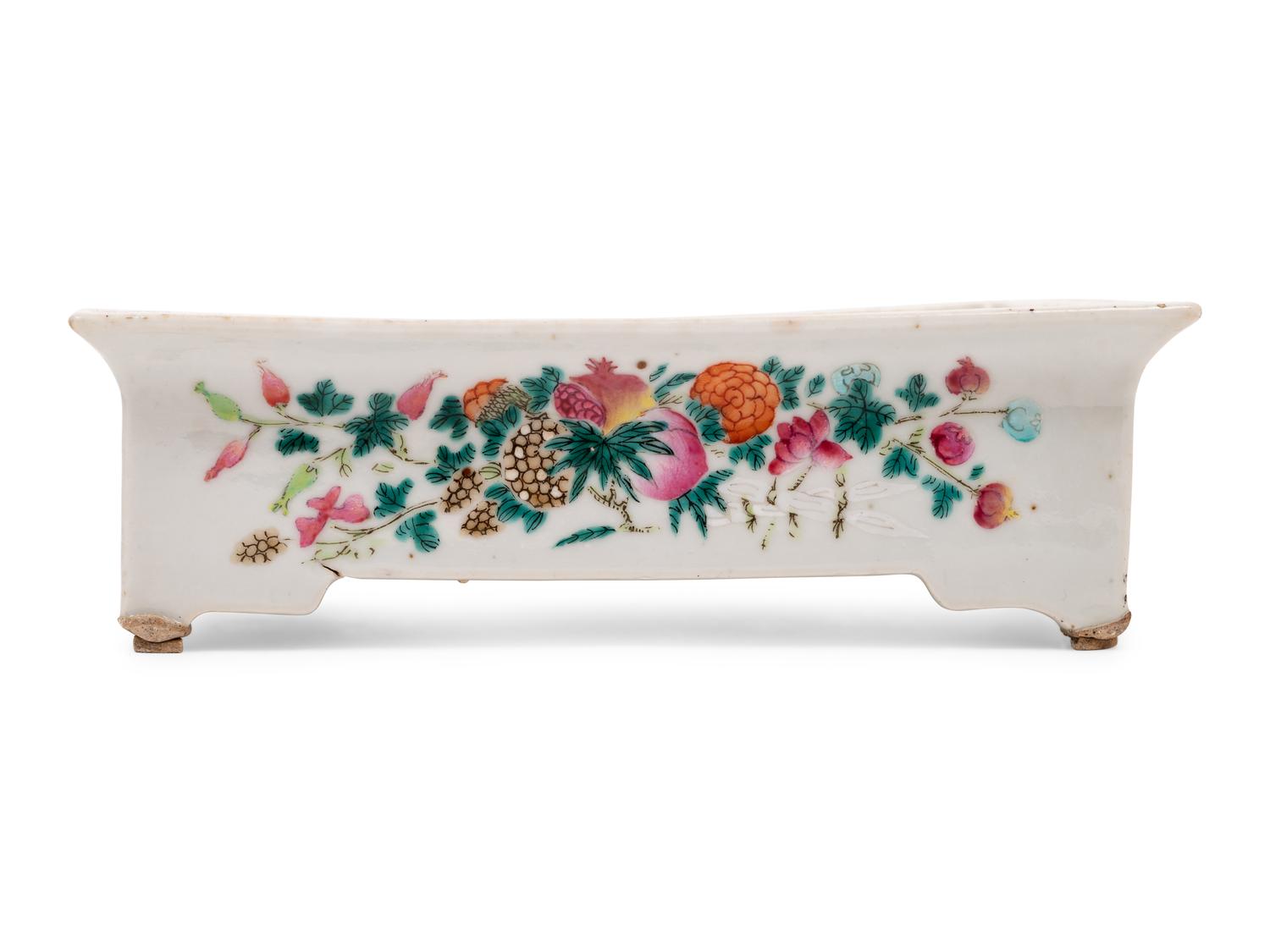 Two Chinese Famille Rose Porcelain Vessels