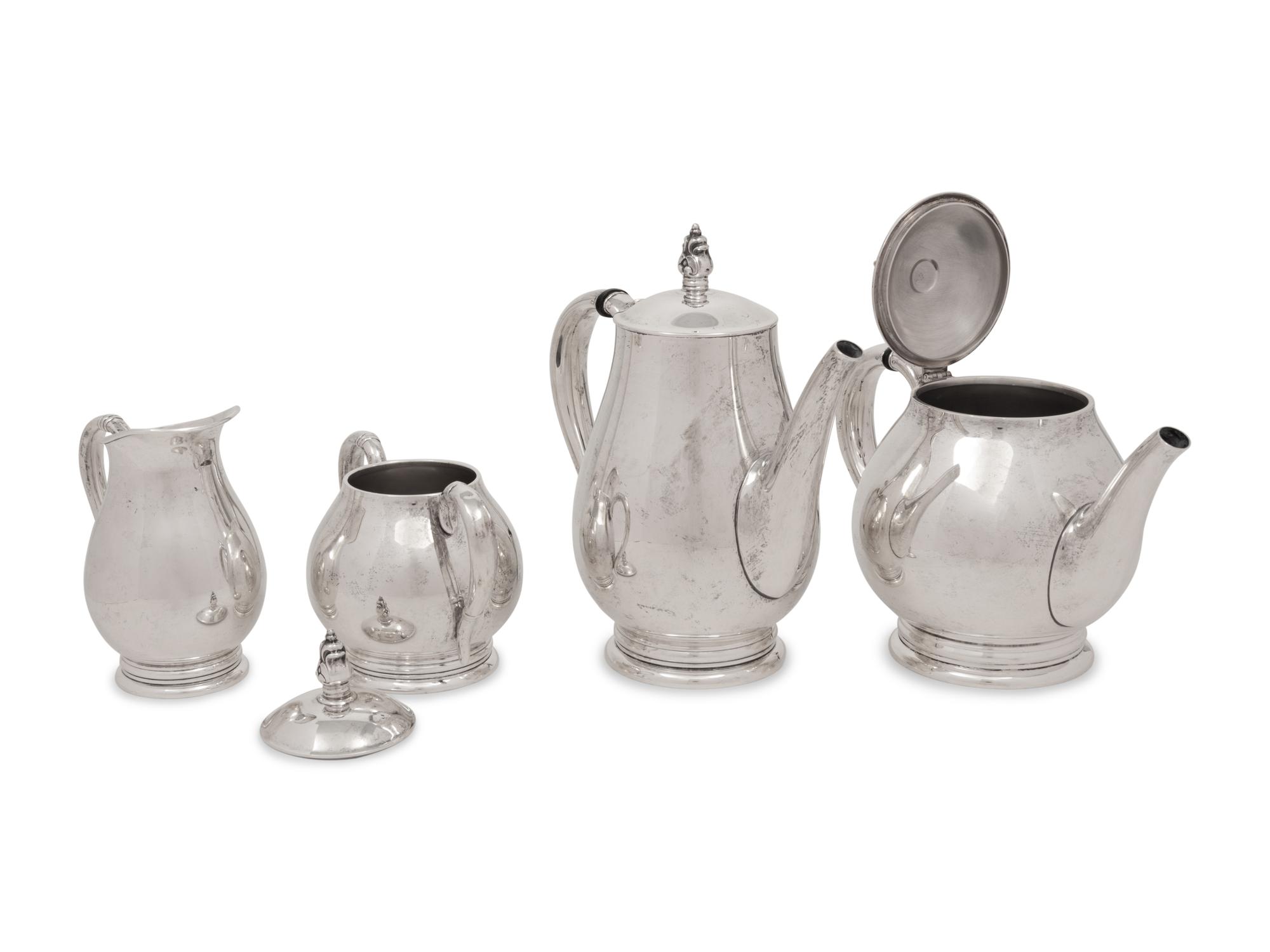 An American Silver Four-Piece Tea and Coffee Service