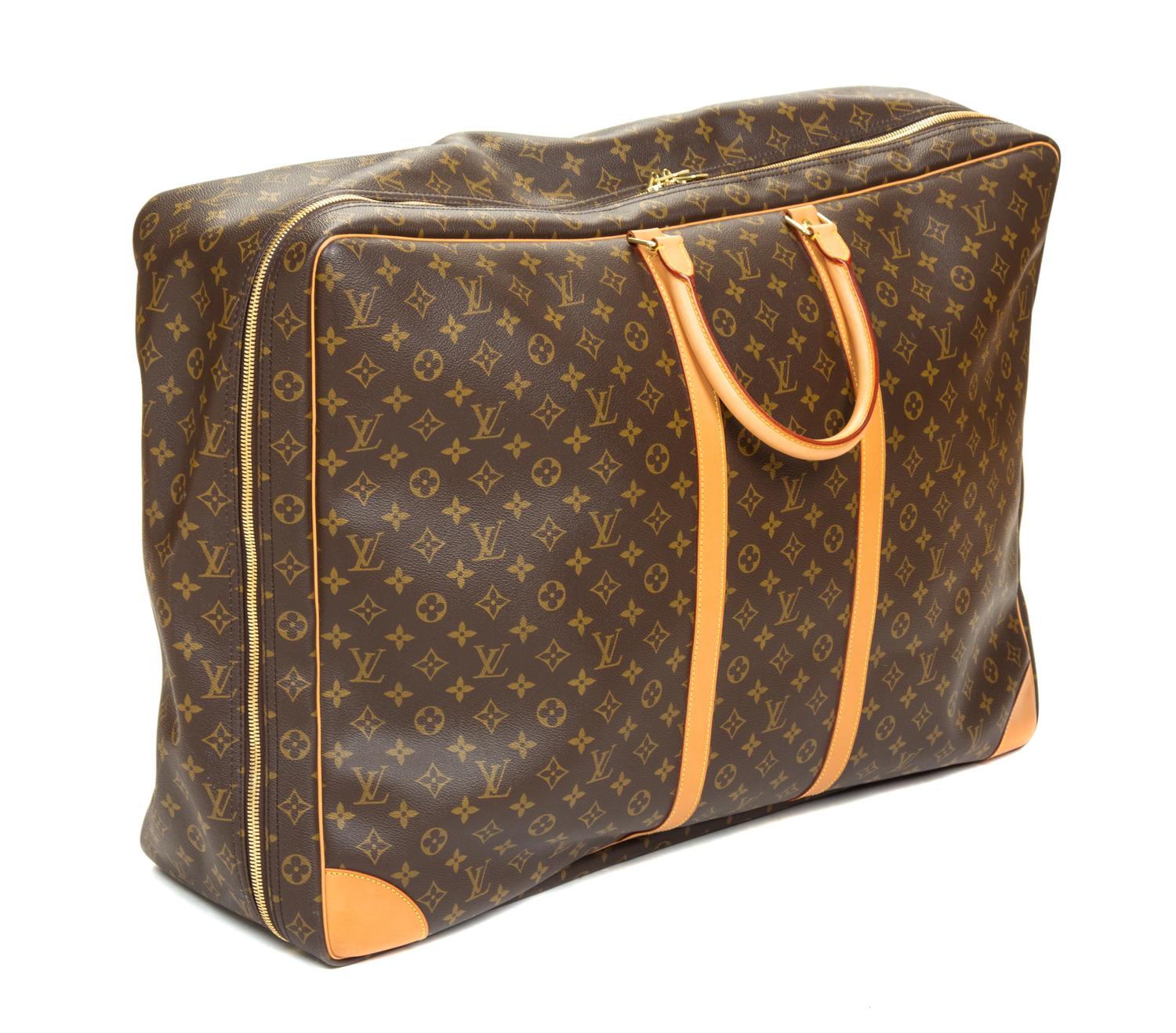 A Louis Vuitton Monogram Canvas Sirius Soft Sided Suitcase, 19"H x 27.5"W x 8.25"D; Handle drop: 4.5".