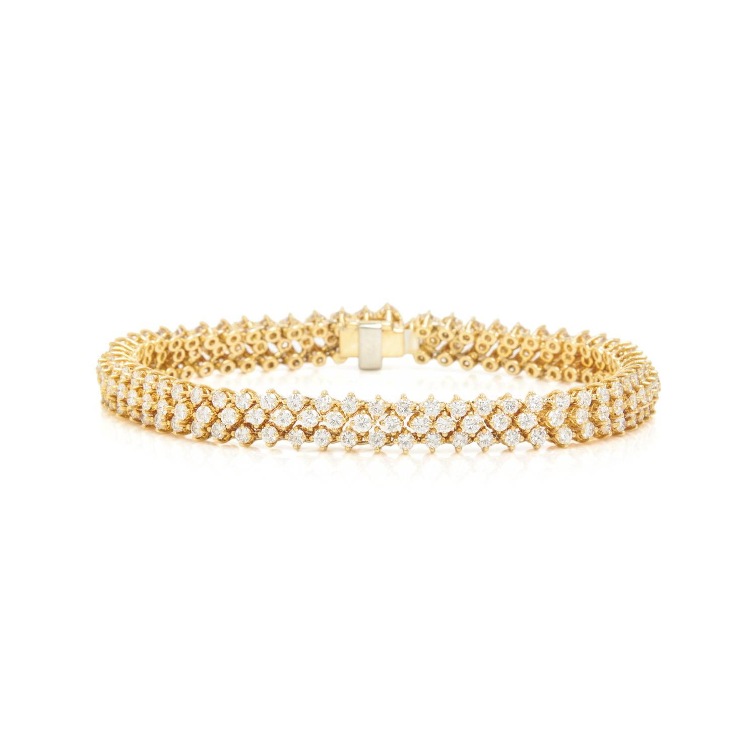 YELLOW GOLD AND DIAMOND BRACELET