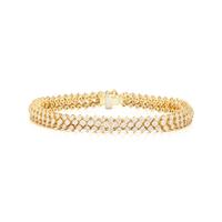 YELLOW GOLD AND DIAMOND BRACELET