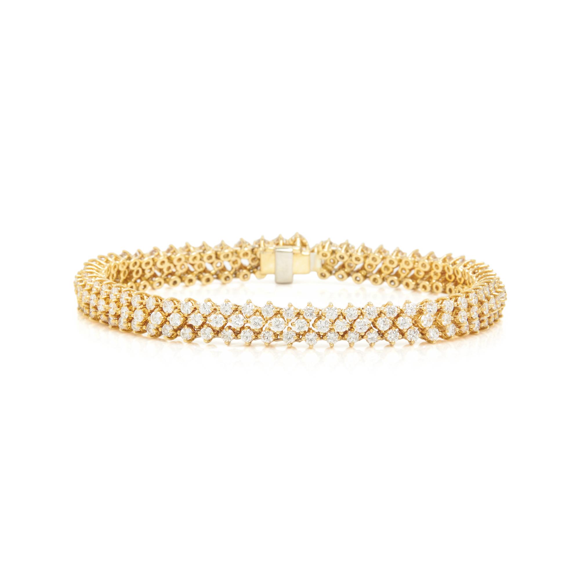 YELLOW GOLD AND DIAMOND BRACELET