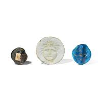 Three Roman Glass Relief Medallions