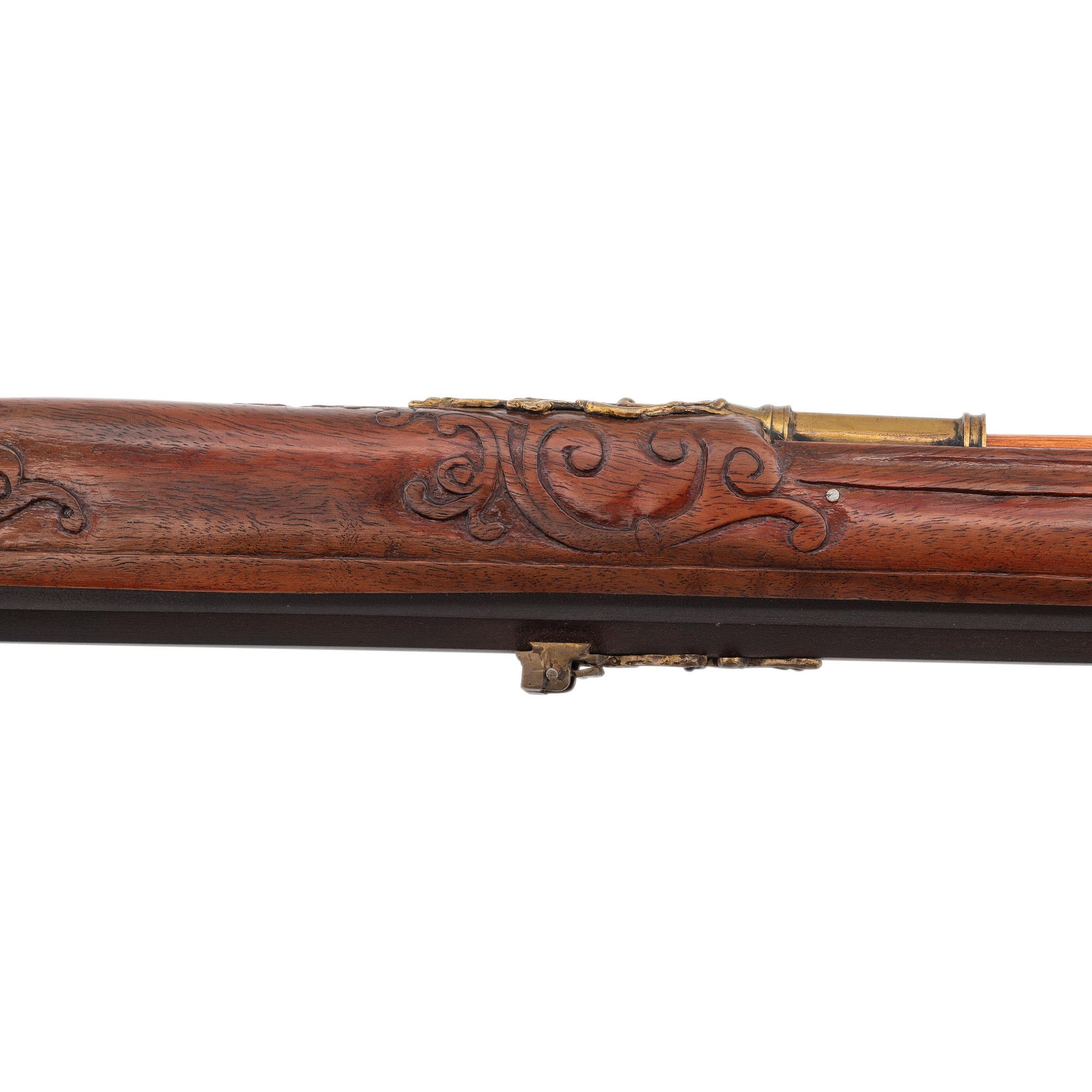 Contemporary Flintlock Jaeger Rifle in the Style of J. Hauer