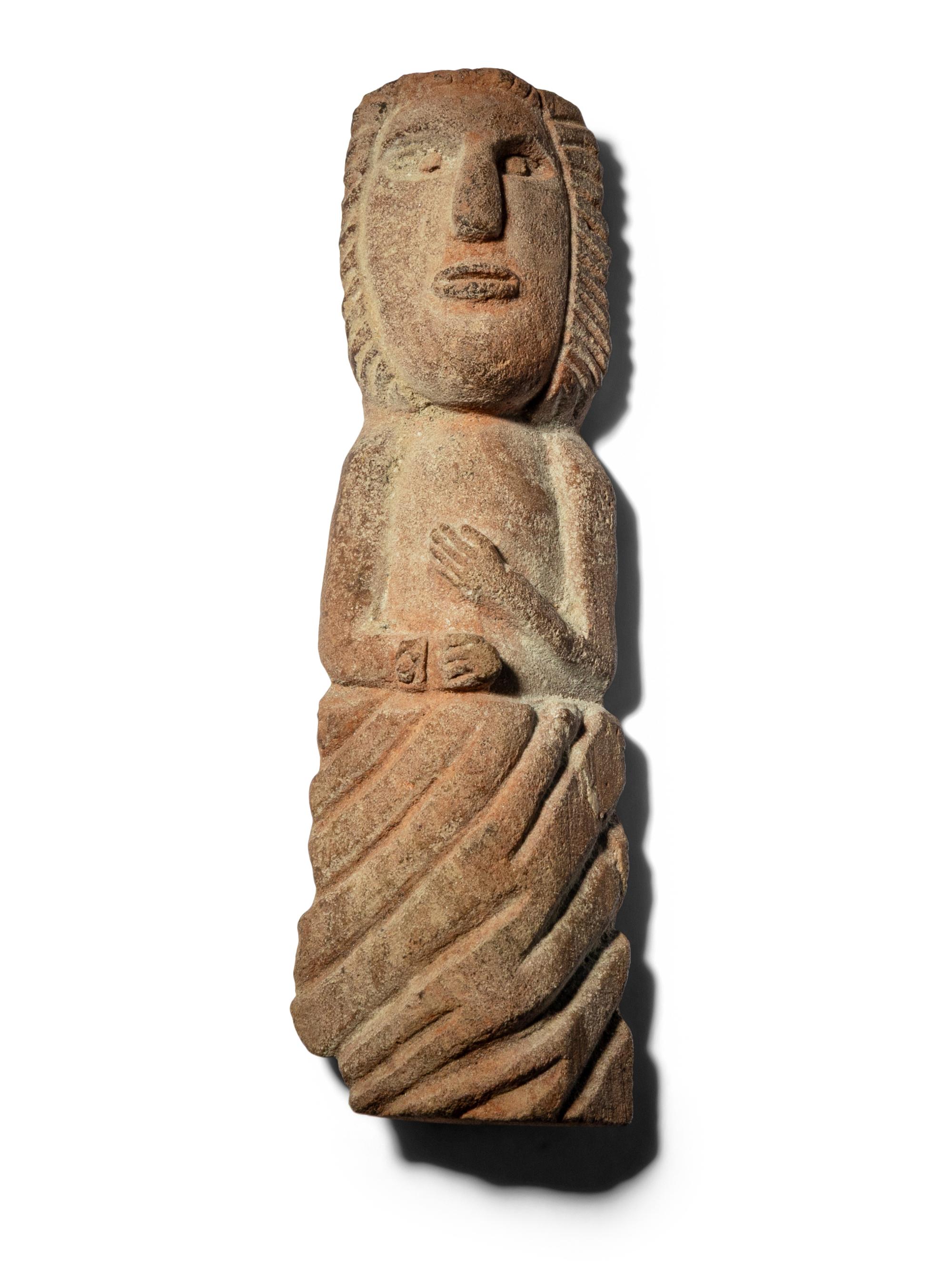 A Nabataean Limestone Figure