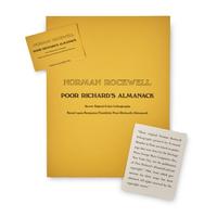 [Franklin, Benjamin] Rockwell, Norman. Poor Richard's Almanack