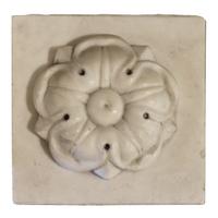 A Pair of Carved Marble Plinths 6" W x 3" D x 6" H, — France, Circa 1900