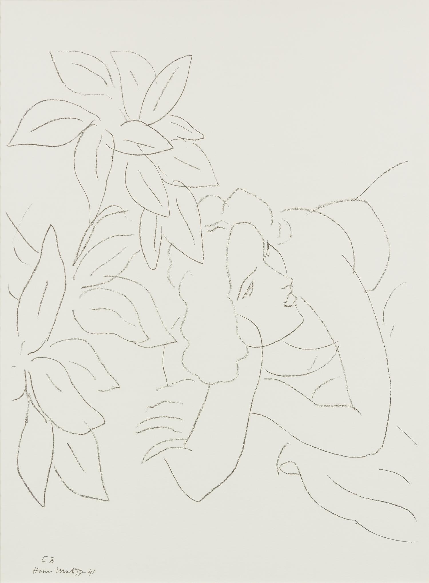 Untitled (E8) (after the drawing Portrait de Femme (Theme E, Variation 8)