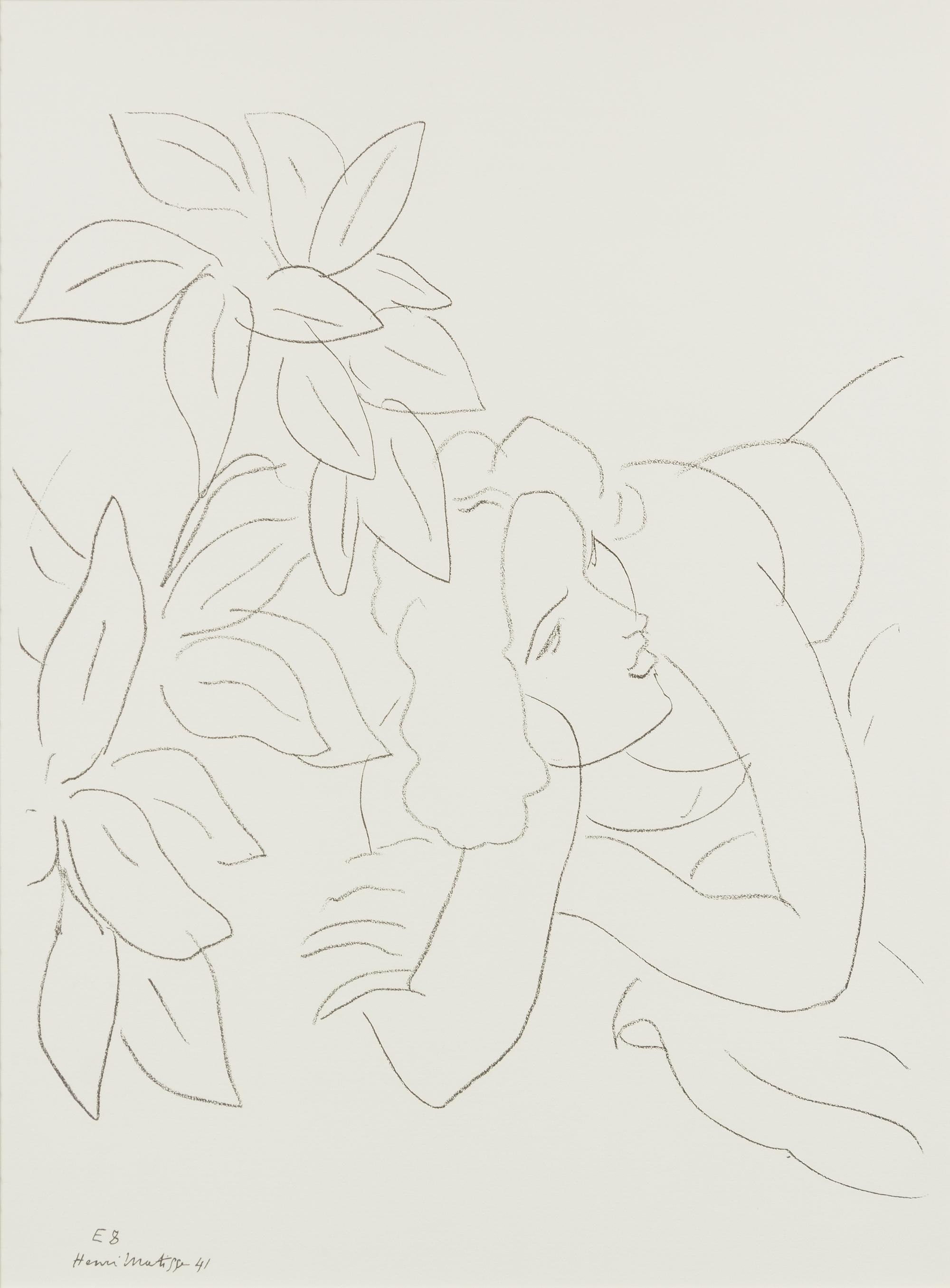 Untitled (E8) (after the drawing Portrait de Femme (Theme E, Variation 8)