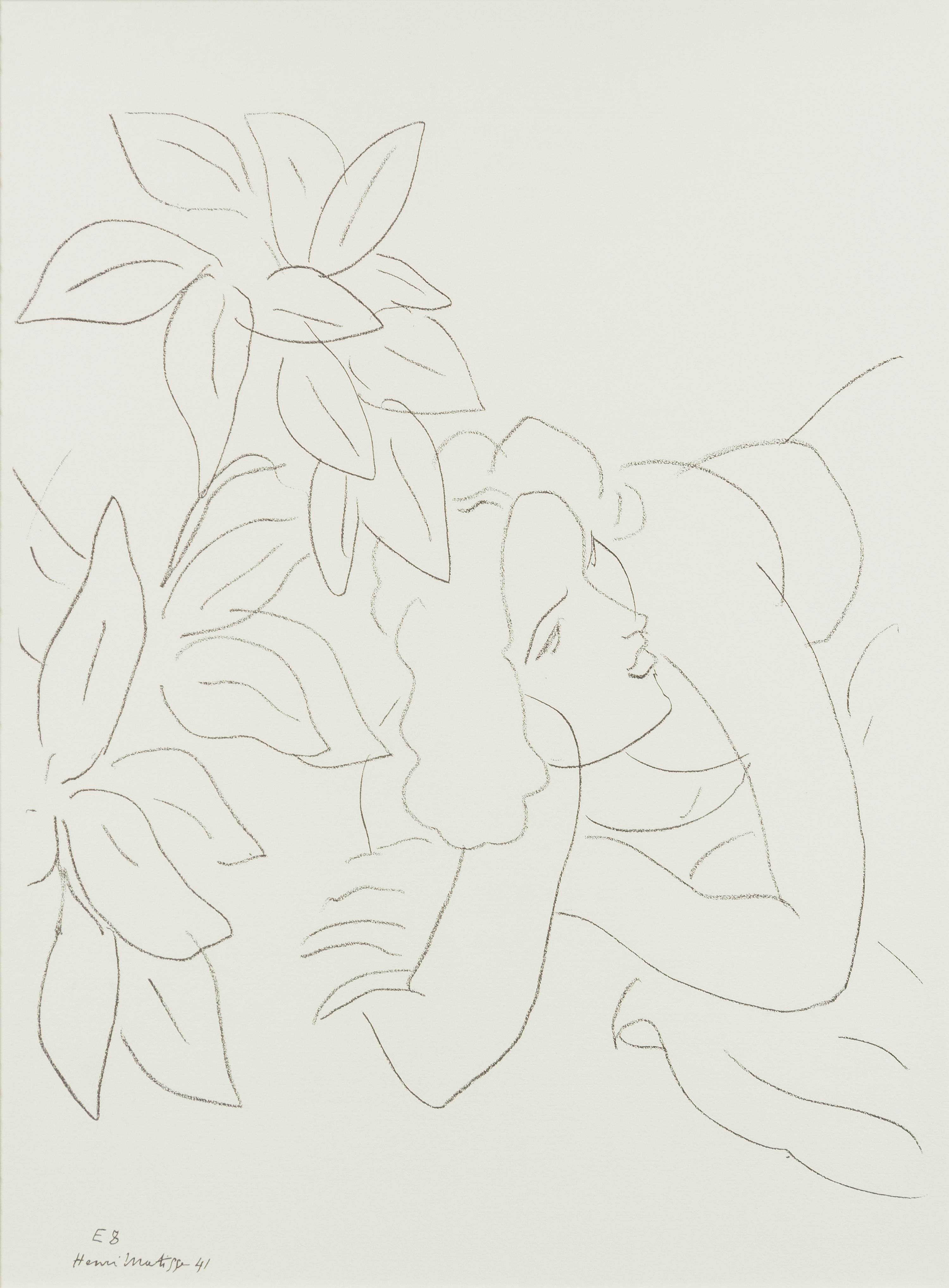 Untitled (E8) (after the drawing Portrait de Femme (Theme E, Variation 8)