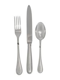 An Italian Silver Flatware Service