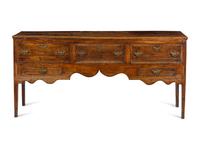 A George III Style Carved Oak Sideboard