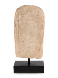 A Chinese Sandstone Bust of Buddha