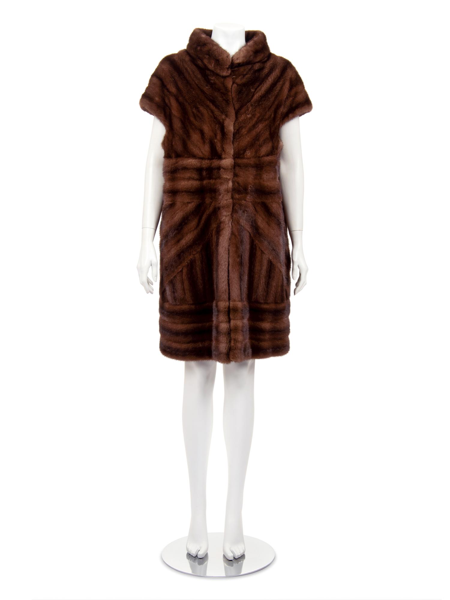 J. Mendel Natural Scan-Glow Mink Vest