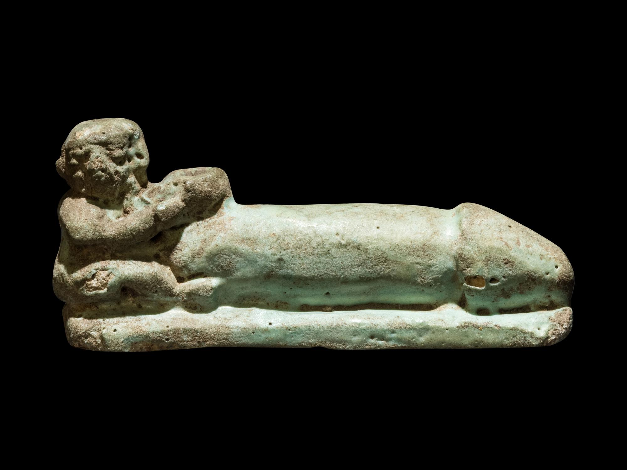 An Egyptian Faience Eroticon