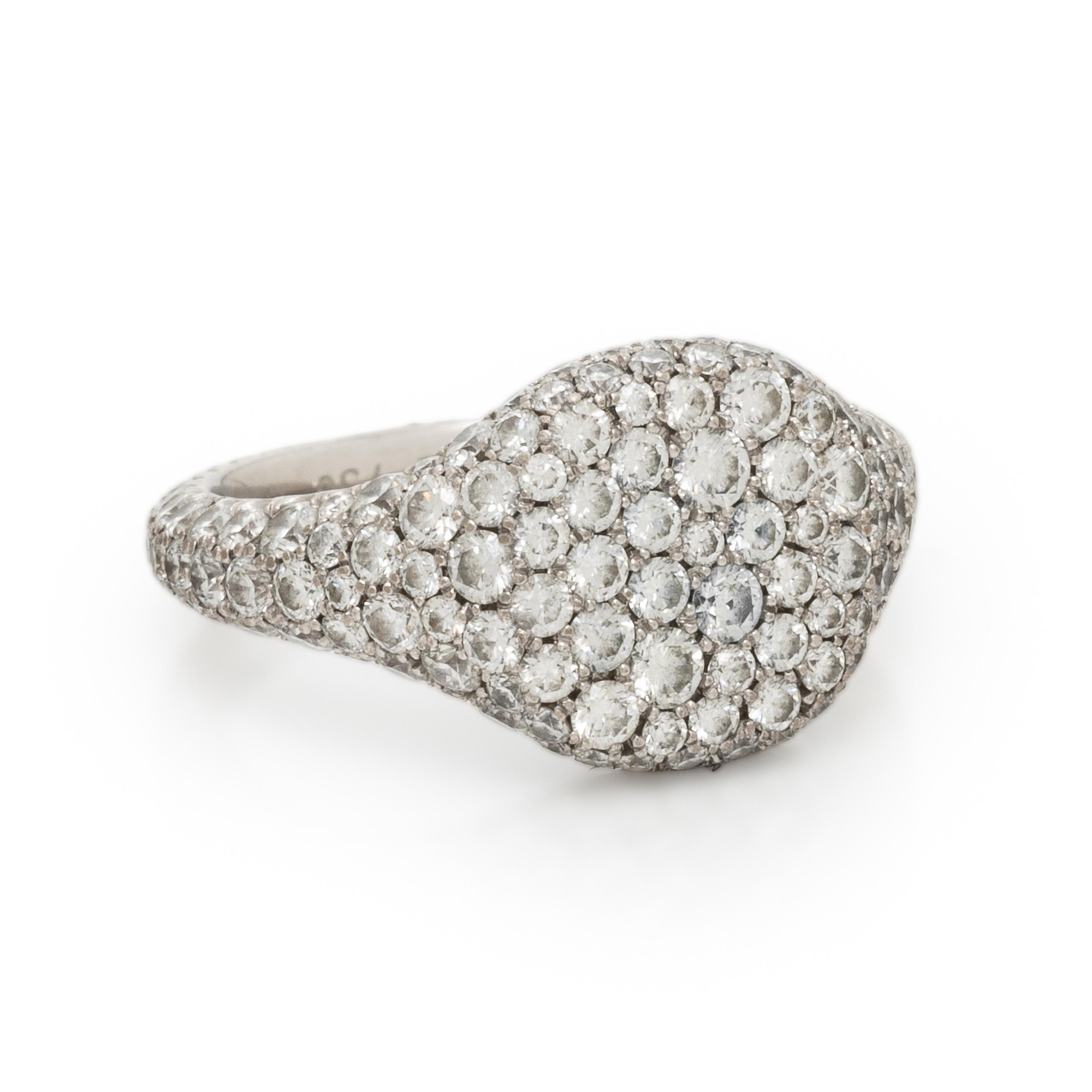 David Yurman, 'Petite Pavé', Diamond and White Gold Ring