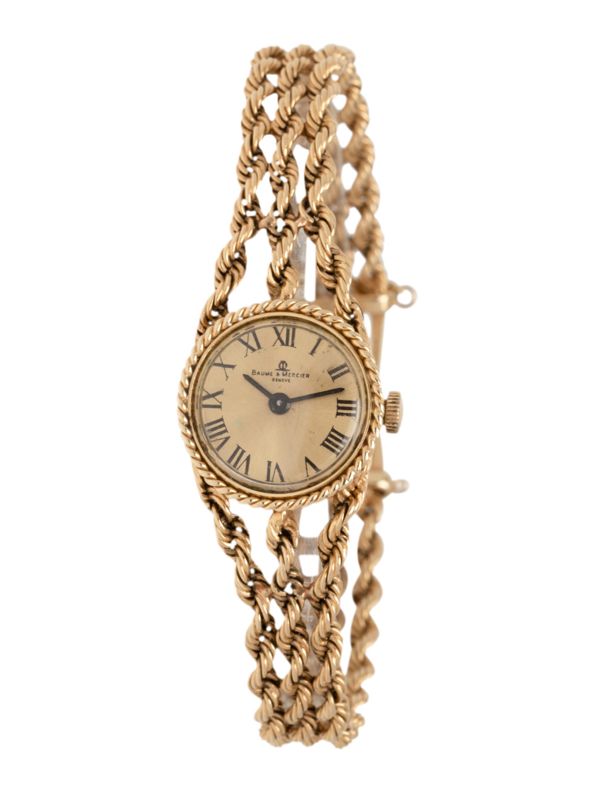 BAUME & MERCIER, 14K YELLOW GOLD WRISTWATCH