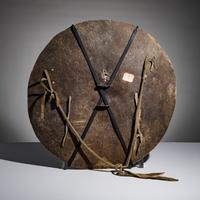 Pueblo Painted Buffalo Hide Shield, Published