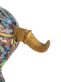 A Chinese Cloisonné Model of a Horse