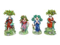 Four Staffordshire Bocage Figures — 19TH CENTURY