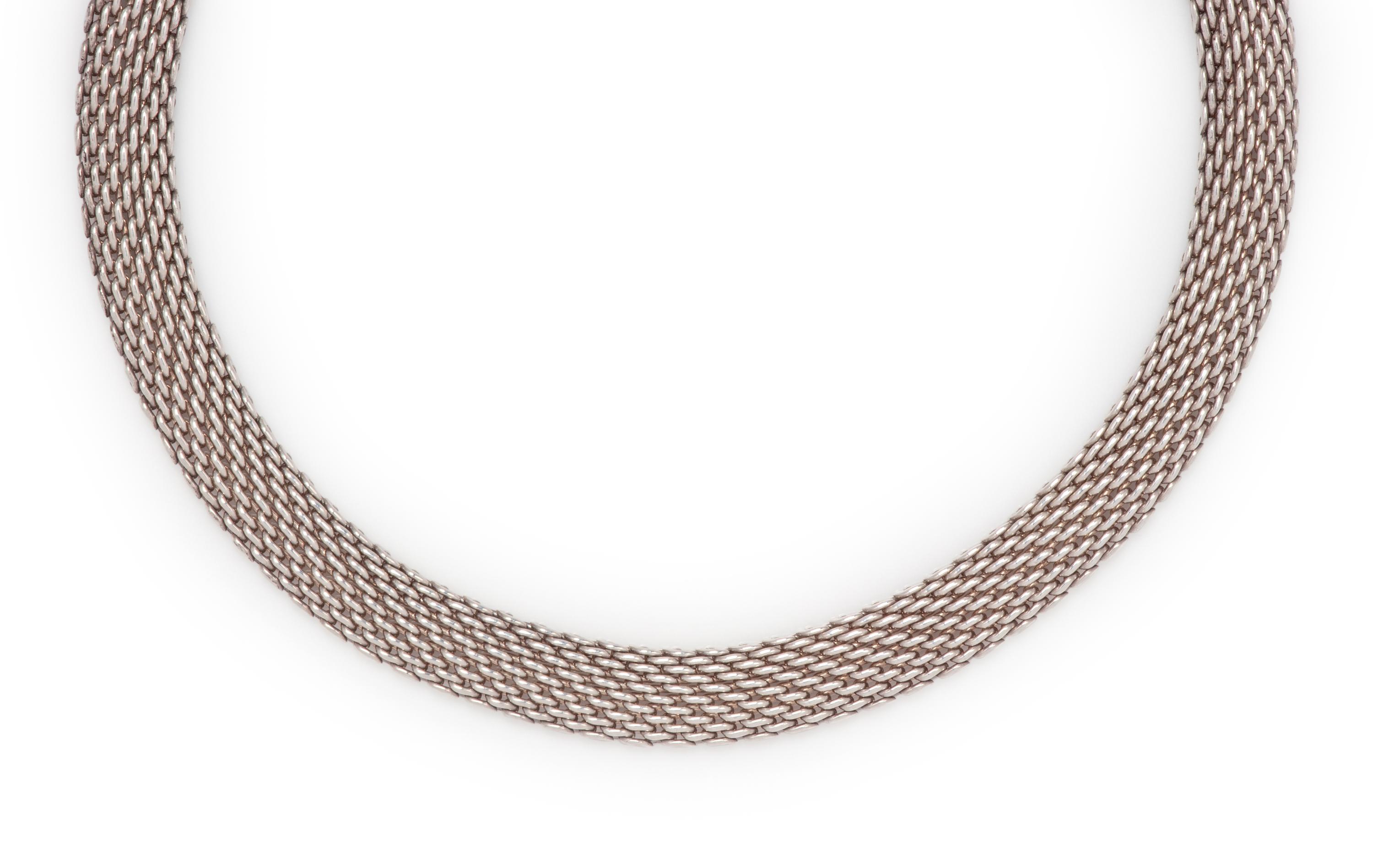 TIFFANY & CO., STERLING SILVER 'SOMERSET' NECKLACE