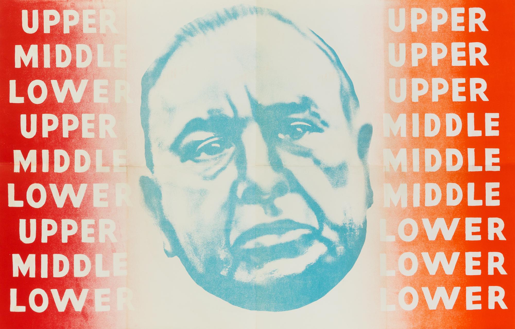 James Rosenquist, (American, 1933-2017), See saw, class system (Mayor Daley), 1968