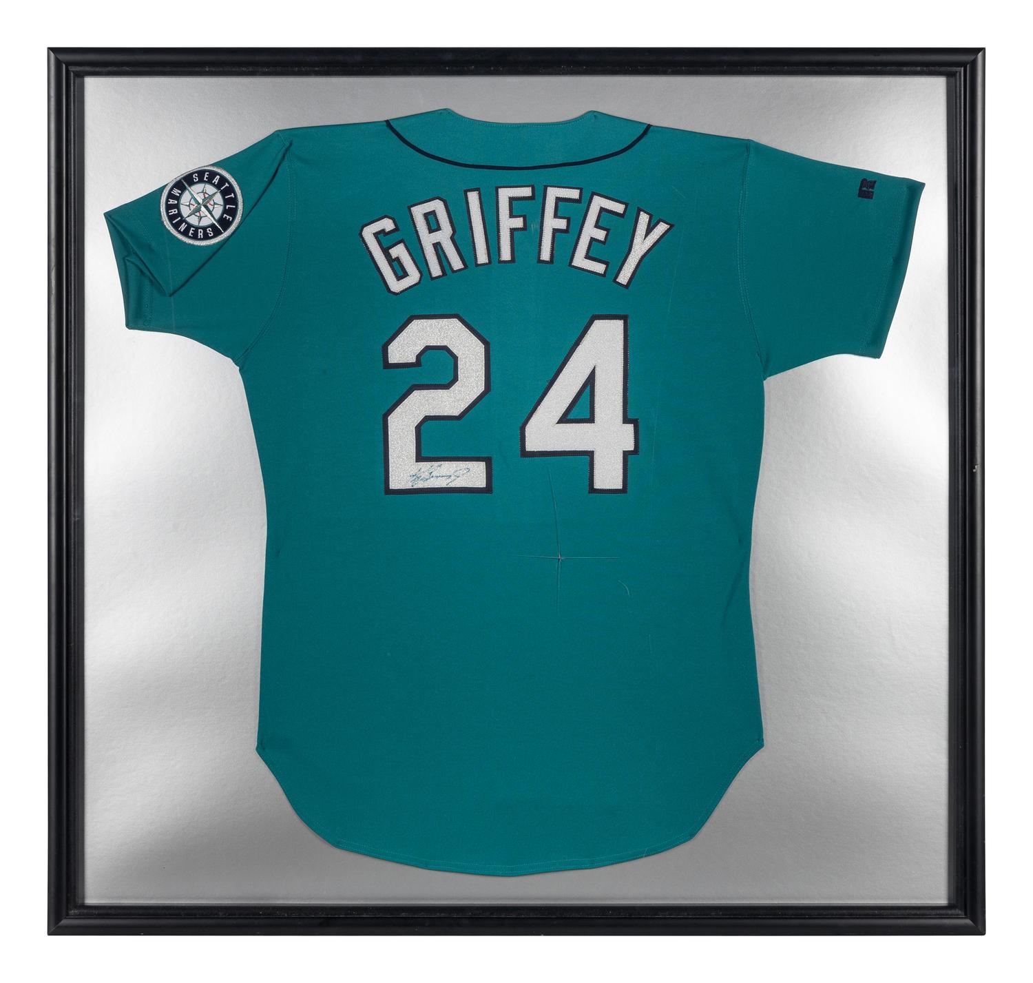 A Ken Griffey Jr. Signed Autograph Seattle Mariners Baseball Jersey (Beckett Authentication Services Letter),