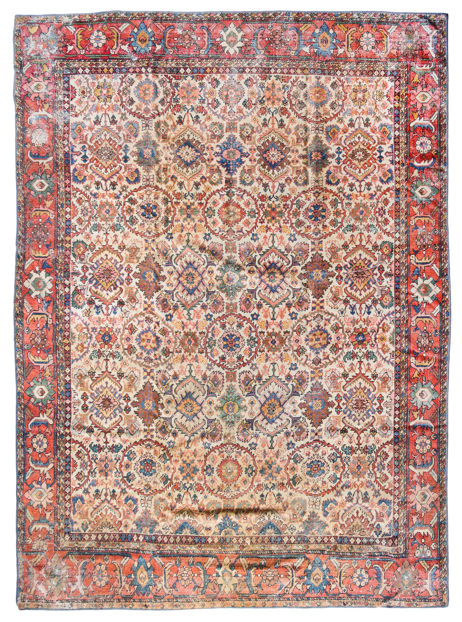 A Feraghan Wool Rug 11 feet 8 inches x 8 feet 10 inches. — CIRCA 1880