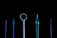 Six Roman Glass Stirring Rods and Applicators