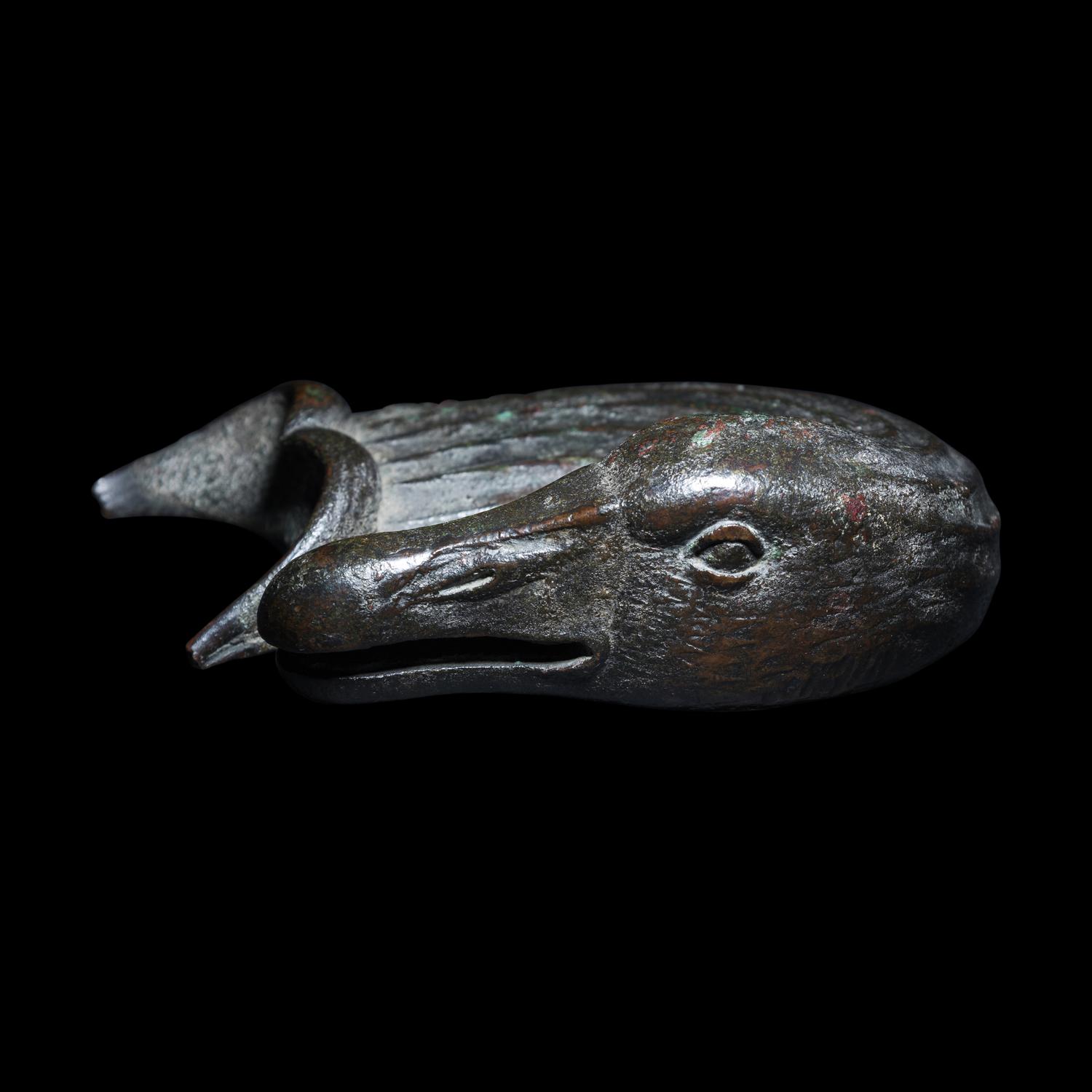 A Roman Bronze Fulcrum in the Form of a Goose