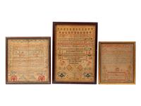 Three Needlework Samplers