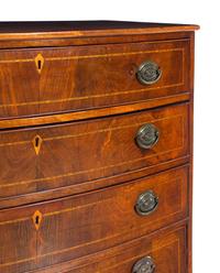 A George III Mahogany Bowfront Chest of Drawers