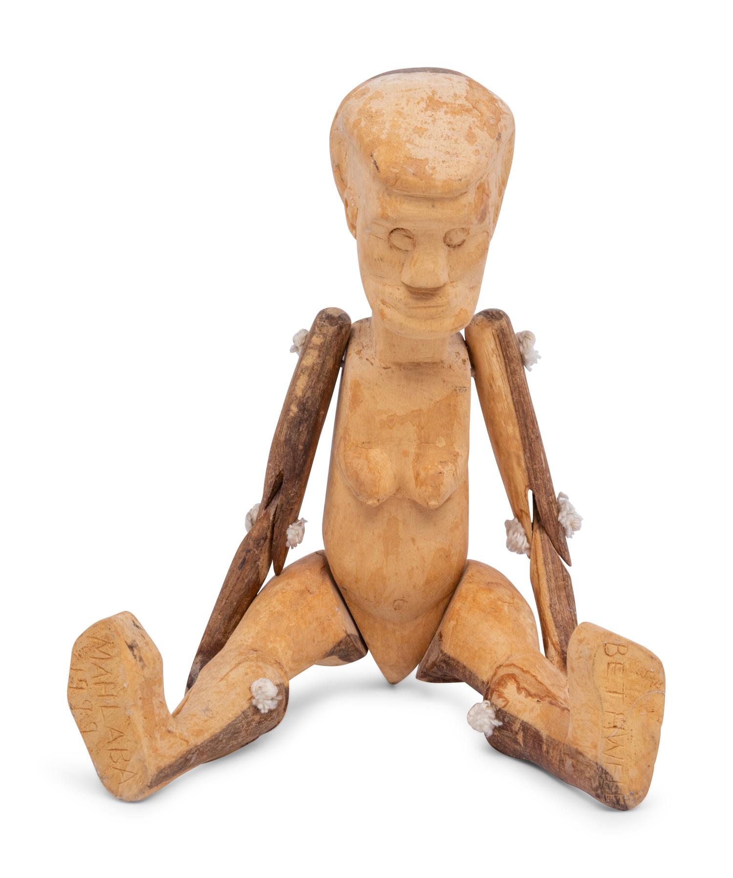 Two Carved Folk Art Figures