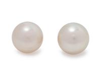 A Pair of Cultured South Sea Pearl Stud Earrings,