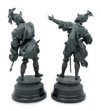 A Pair of Continental Cast Metal Figures