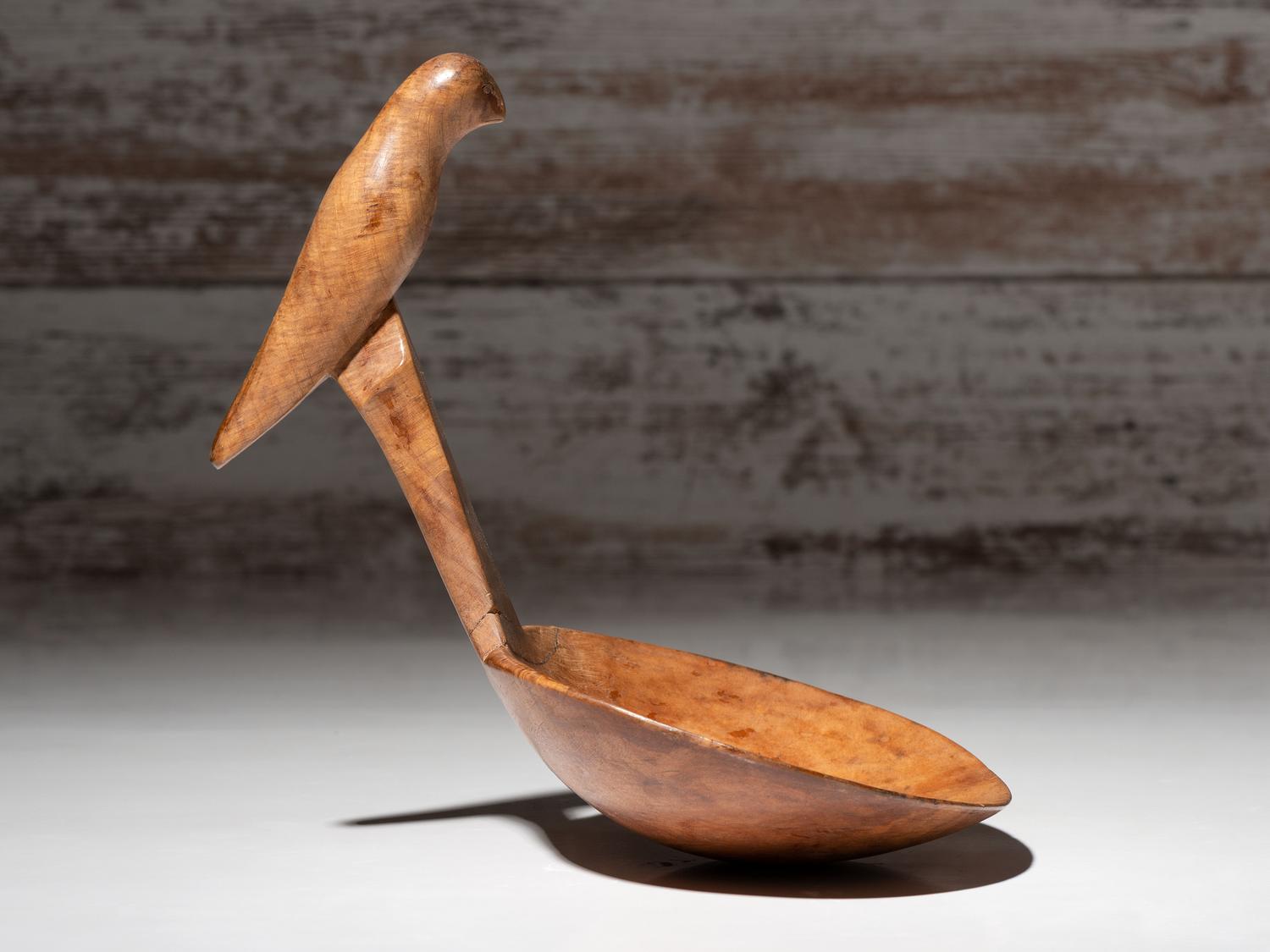 Northeastern Woodlands Figural Ladle, Bird
