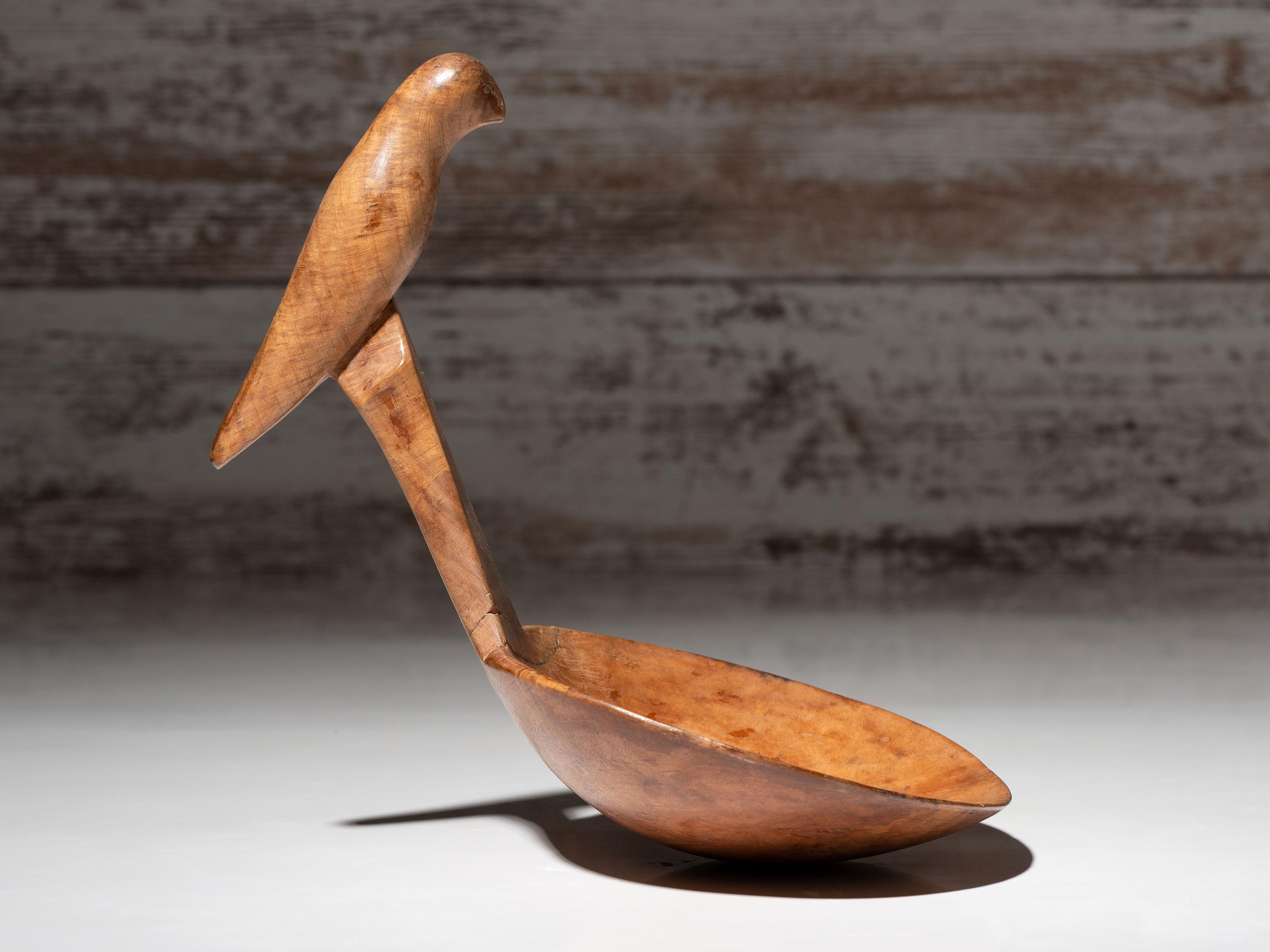Northeastern Woodlands Figural Ladle, Bird