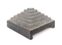 Ziggurat Landscape with accompanying book, Moroles Granite Sculpture