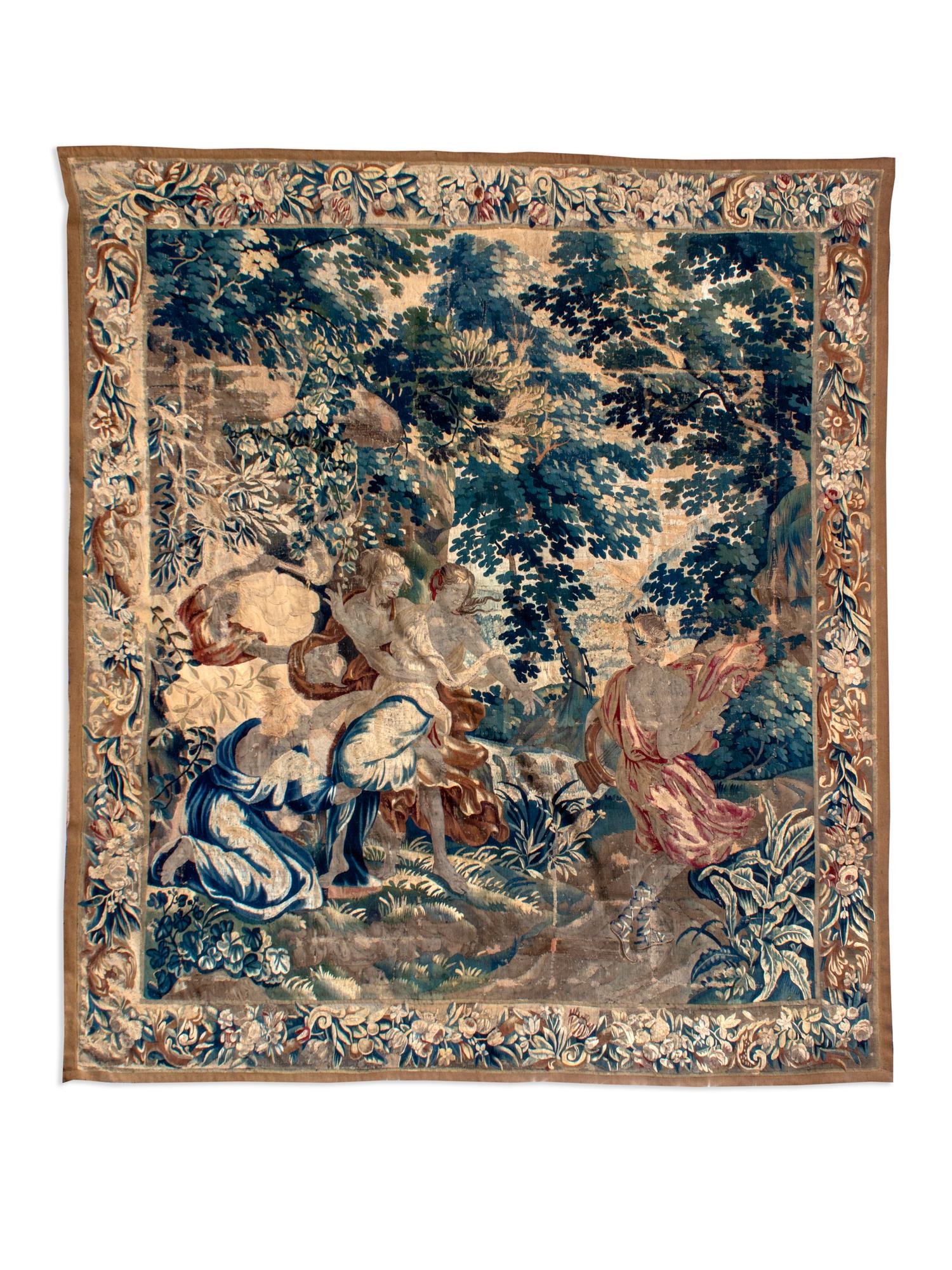 A Beauvais Silk and Wool Tapestry Depicting The Story of Telemachus — LATE 17TH/EARLY 18TH CENTURY