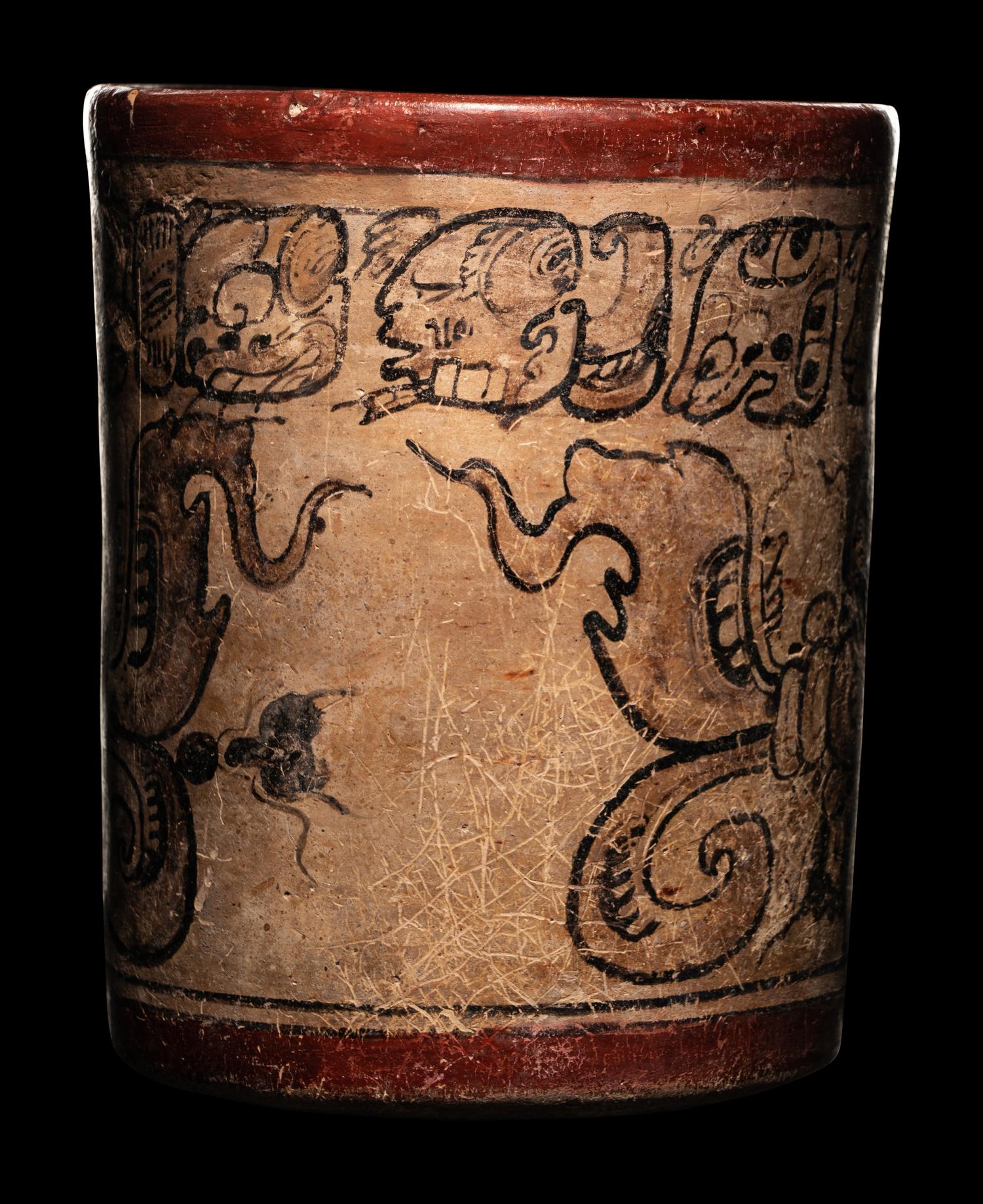 A Maya Codex Style Cylinder Vessel