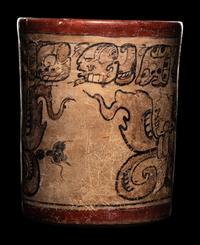 A Maya Codex Style Cylinder Vessel