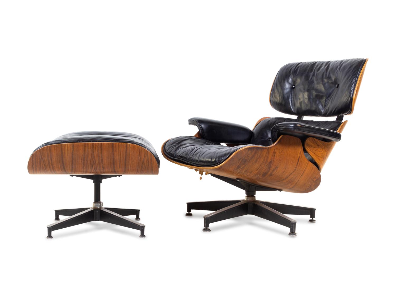 Lounge Chair and Ottoman, model 670 and model 671 Herman Miller, USA