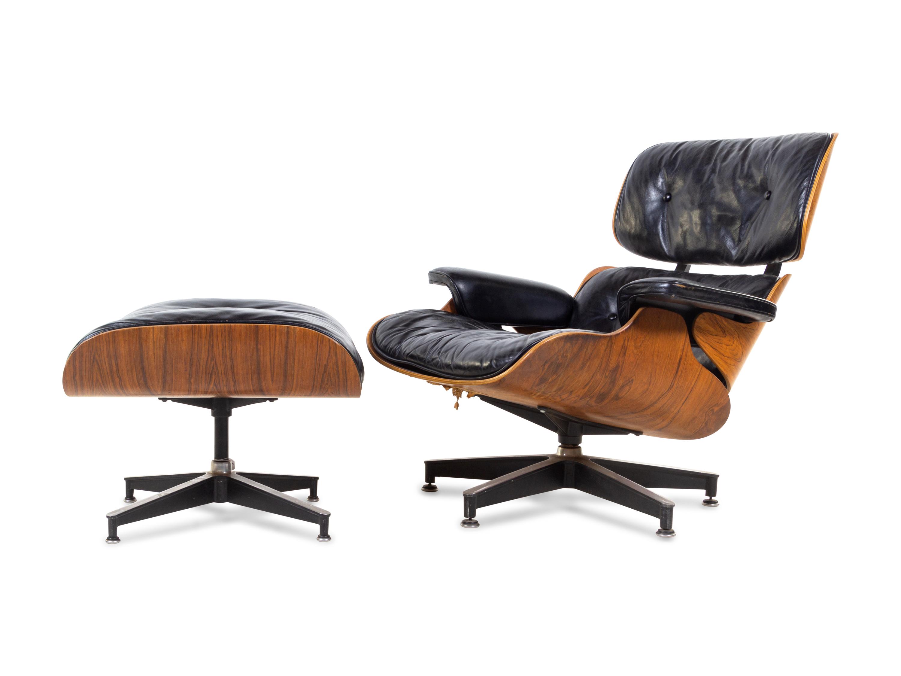 Lounge Chair and Ottoman, model 670 and model 671 Herman Miller, USA