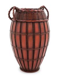 A Japanese Bamboo Flower Arranging Basket