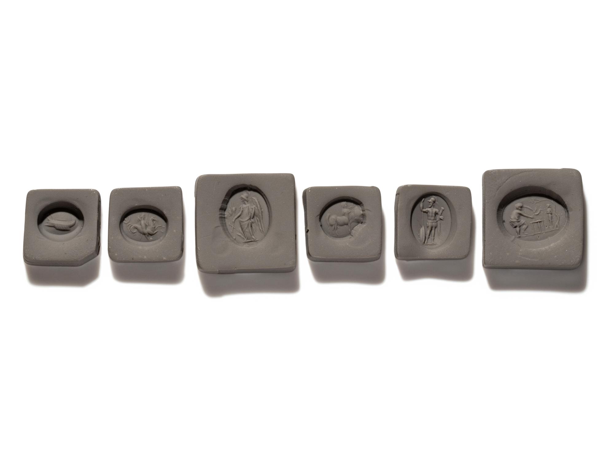 Six Roman Carnelian Ring Stones